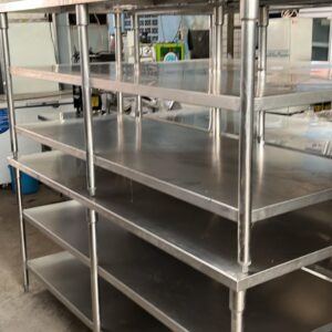 Meja prep dengan drawer